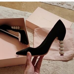 New Sophia webster Coco crystal velvet shoes